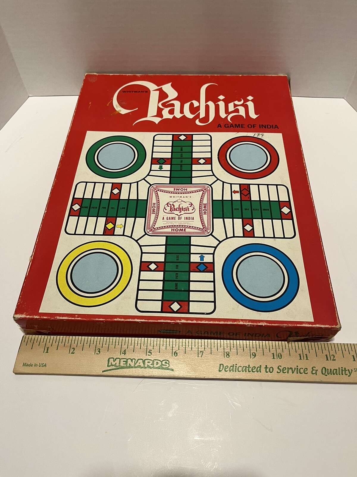 Pachisi A Game of India Board Game Whitman Vintage 1963 COMPLETE *See pics*
