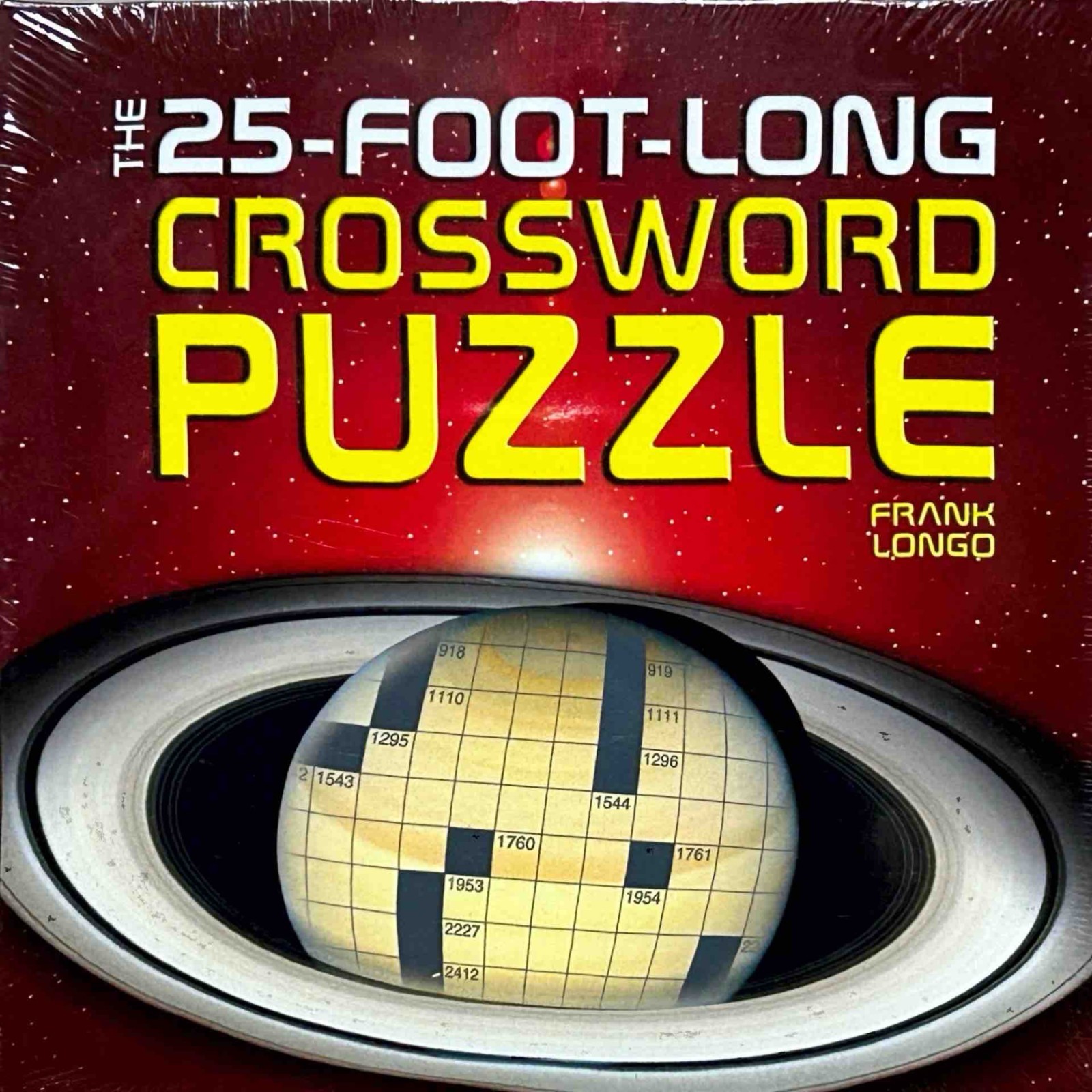 The 25 Foot Crossword Puzzle, Brand New – equivalent to 4.5 Sunday Crosswords!