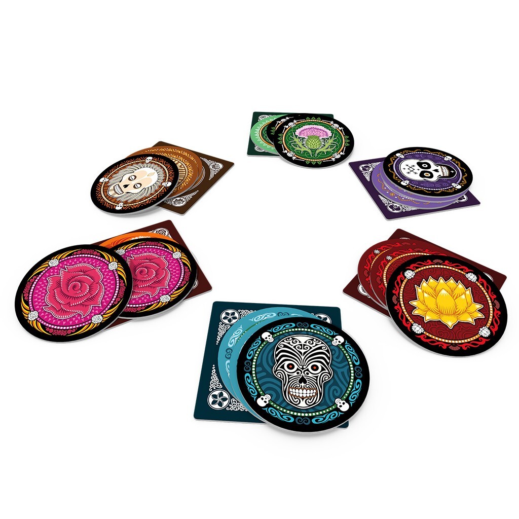 Skull Bluffing Card Game PINK BOX Space Cowboys Asmodee SCSK02EN Family Party