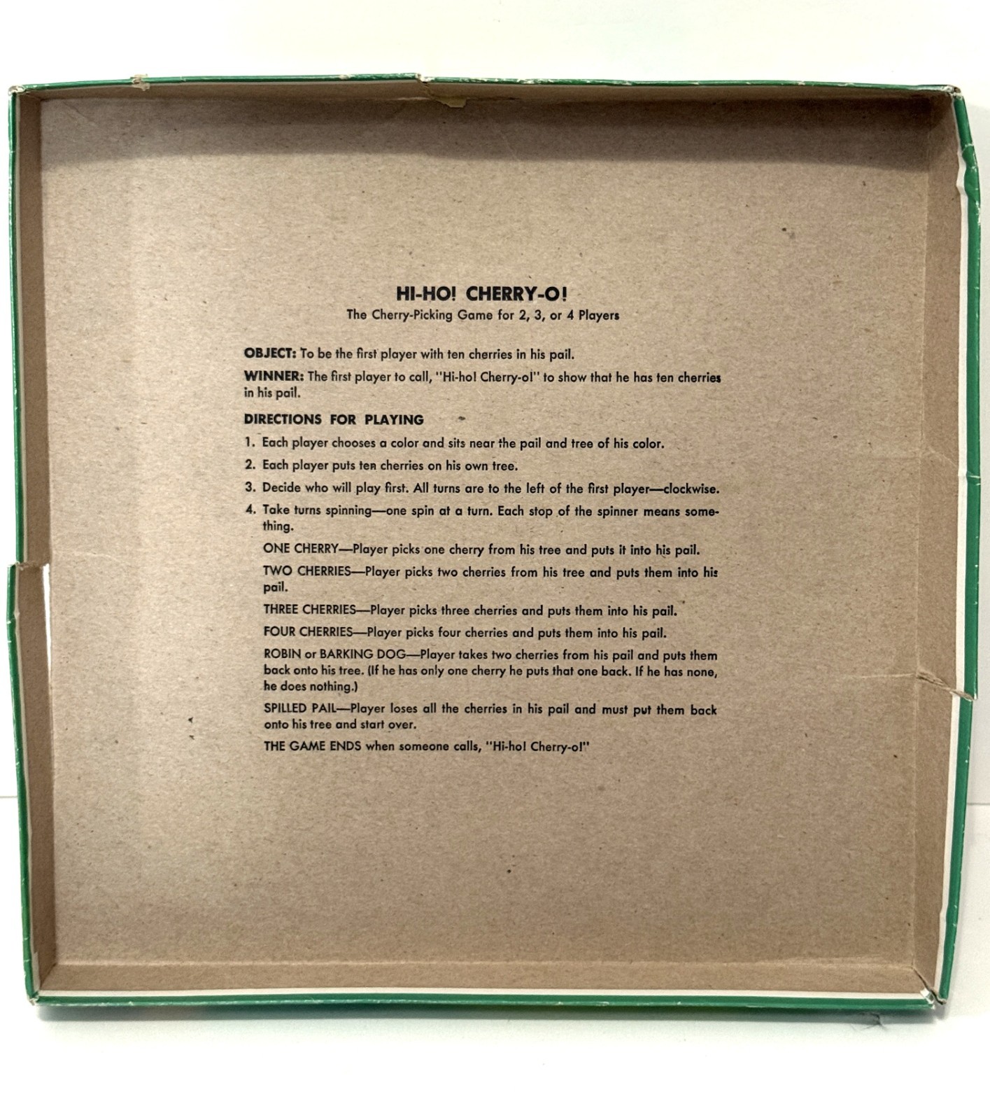Vintage HI-HO! CHERRY-O GAME w/ Hooked Cherries Whitman 1973 Near COMPLETE