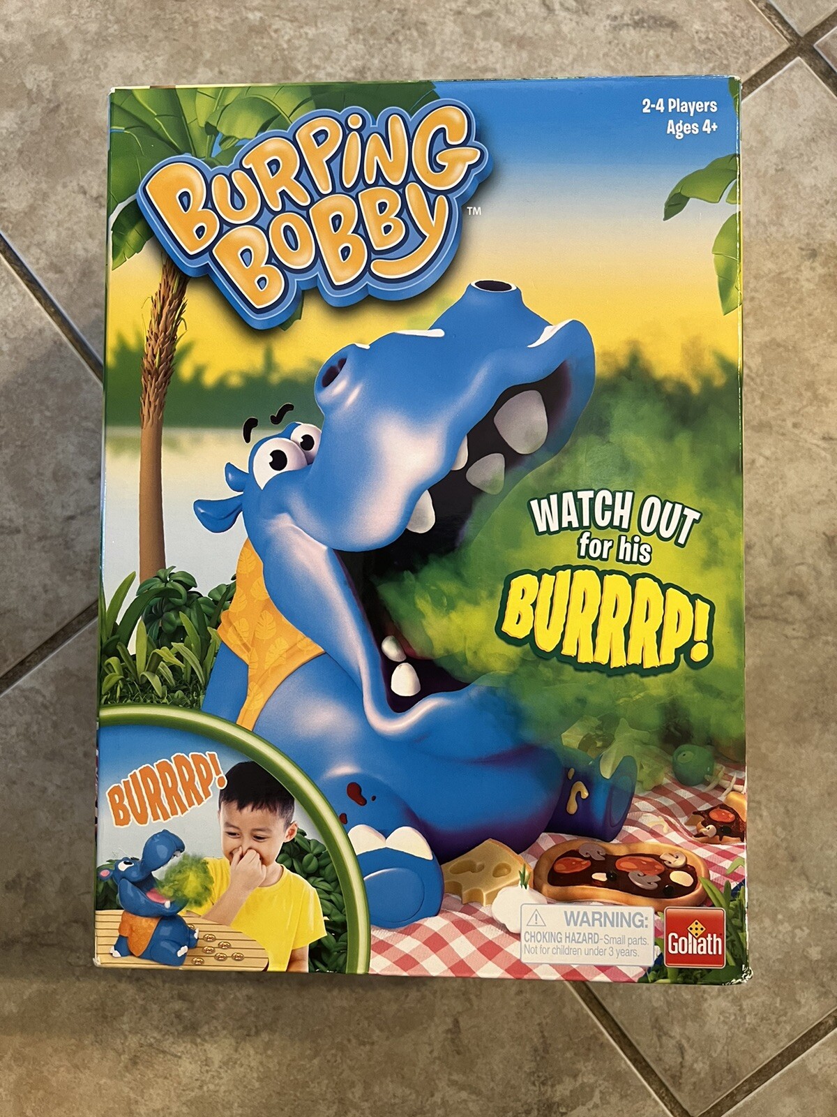 Burping Bobby Hippo Game Feed The Hippo But Watch Out for His Burp NEW