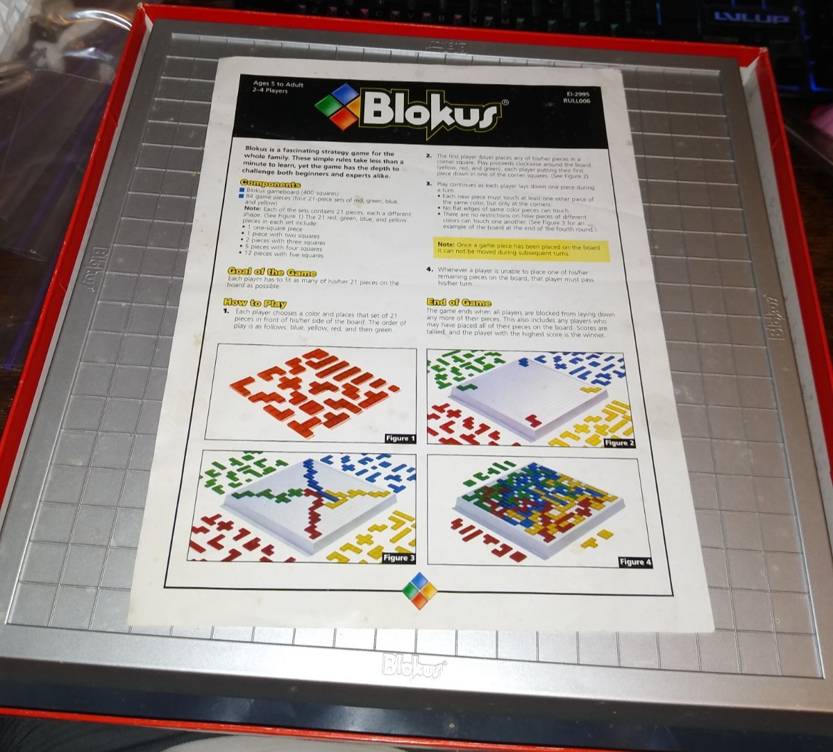 Blokus Board Game Deluxe Strategy For Whole Family EI-2995 2003 Inv. 100% compl.