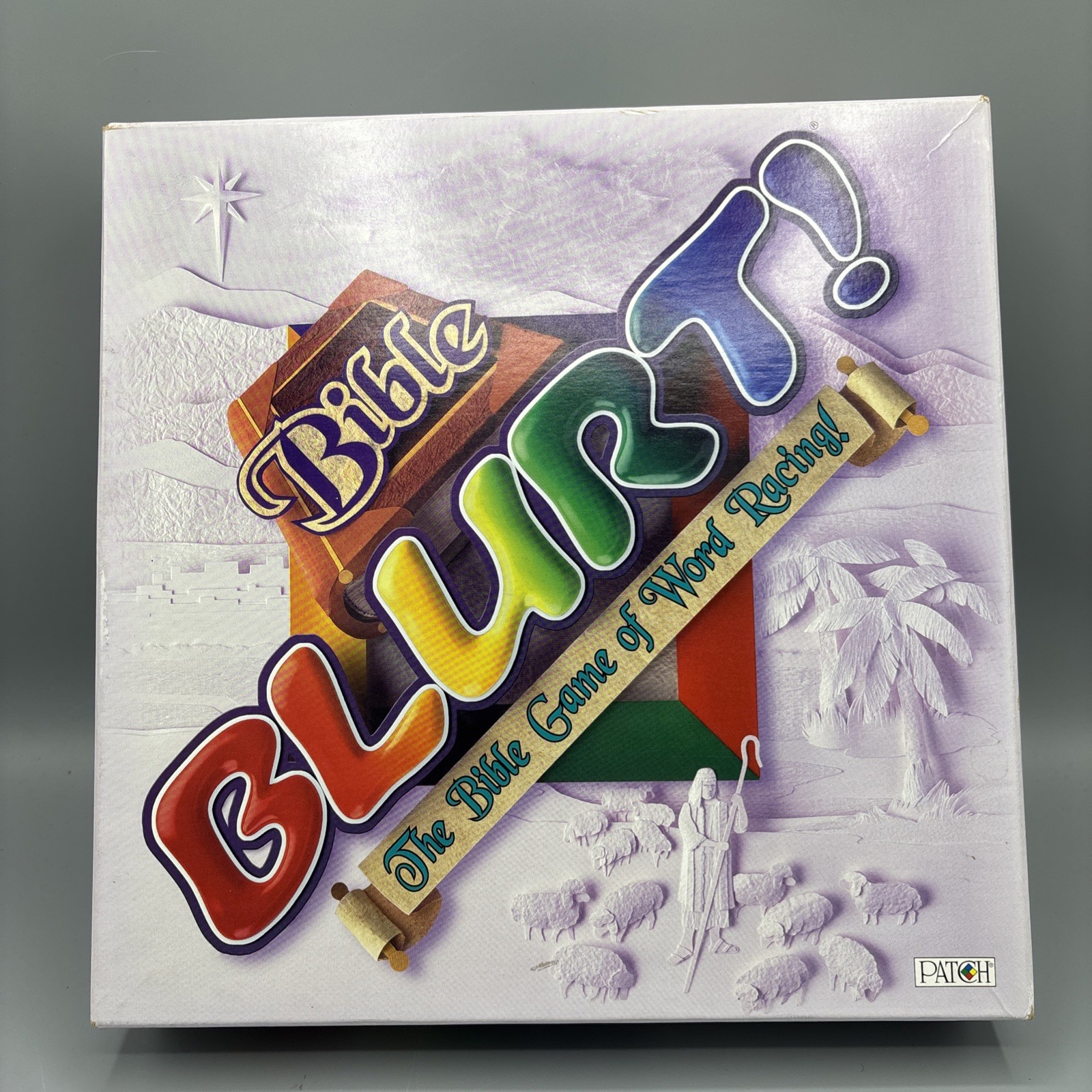 Patch Bible Blurt – The Bible Game of Word Racing 100% Complete 2001 Ages 8+