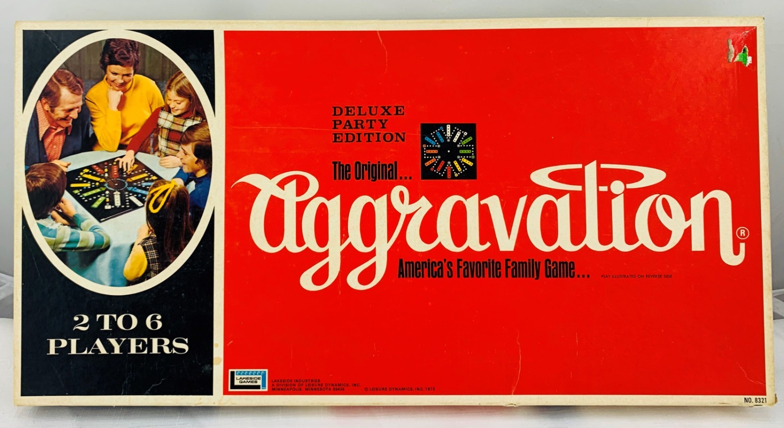1972 Aggravation Game Deluxe Party Edition by Lakeside Complete in Great Cond