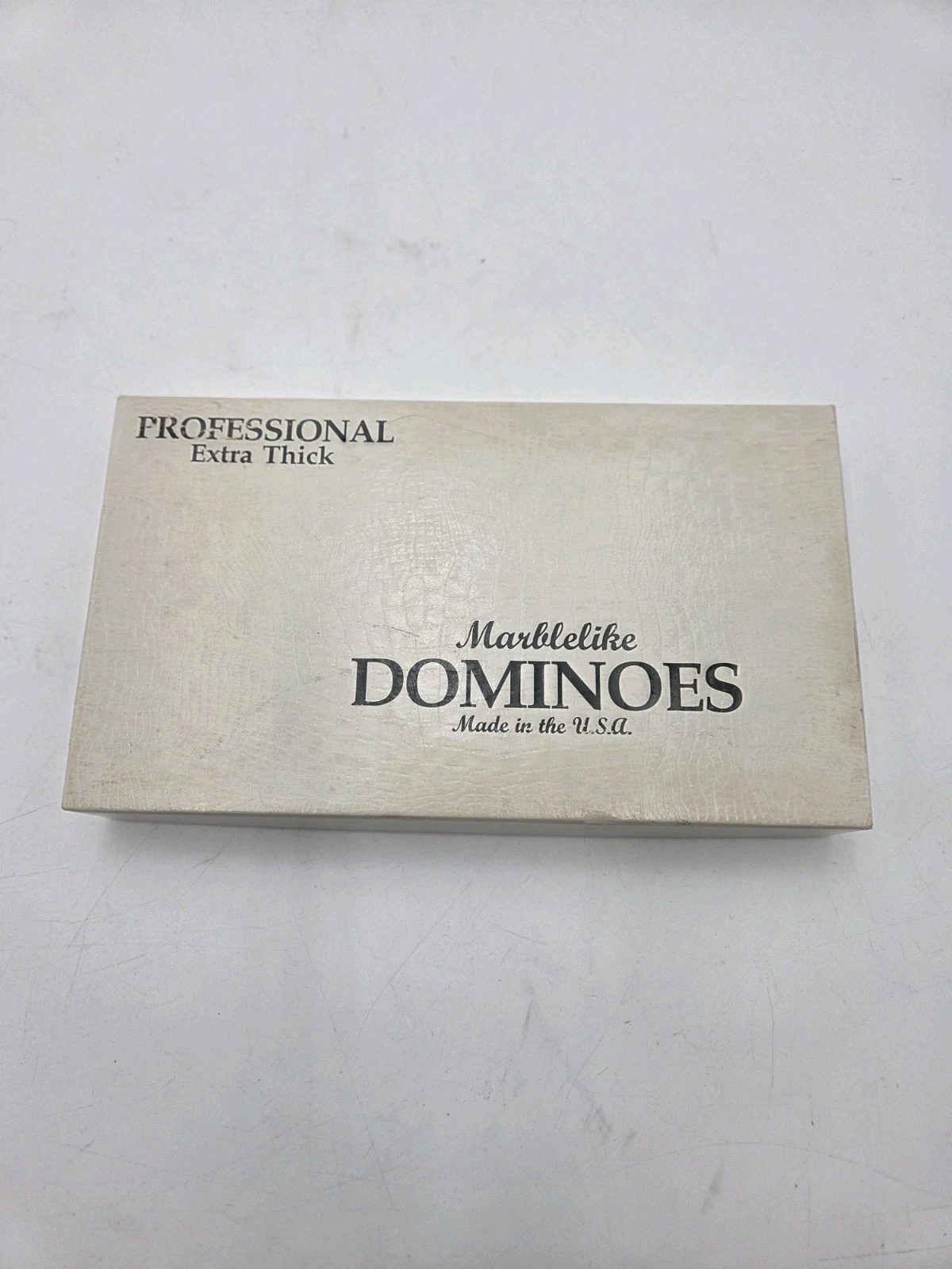 Vtg Puremco 816 Marblelite Double Six 28 Tile Domino Set- Great Condition