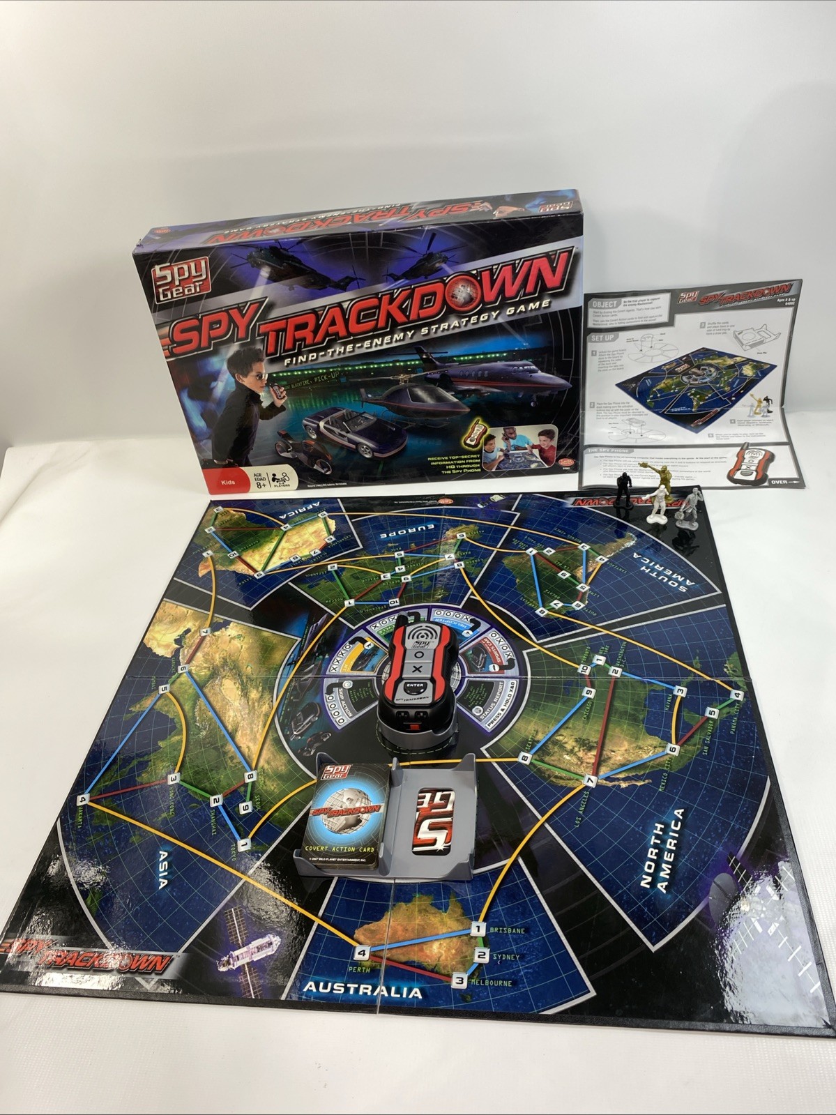 Spy Trackdown Game (For Parts, NOT Complete) Missing Some Cards (Read)