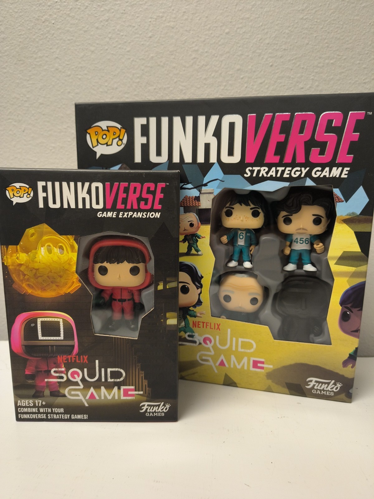 Squid Game Funko Pop FUNKOVERSE game 100 4 Pack with 101 Expansion Pack SEALED