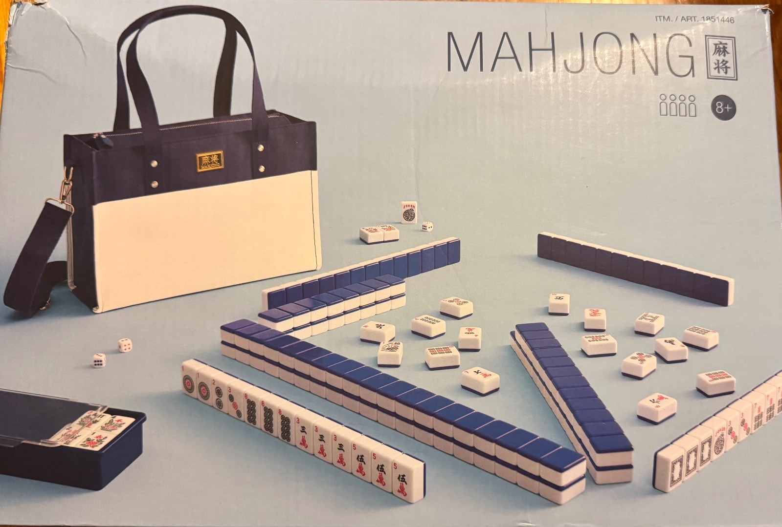 Winning Solution American Mahjong Set With Carrier Tote Bag with Shoulder Strap