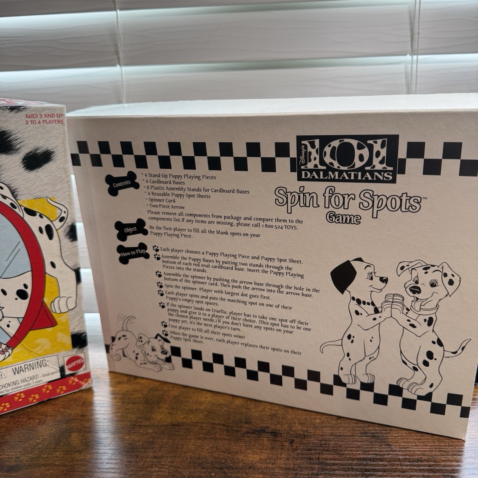 1996 Disney 101 Dalmatians Spin for Spots Mattel Board Game Vintage-Complete