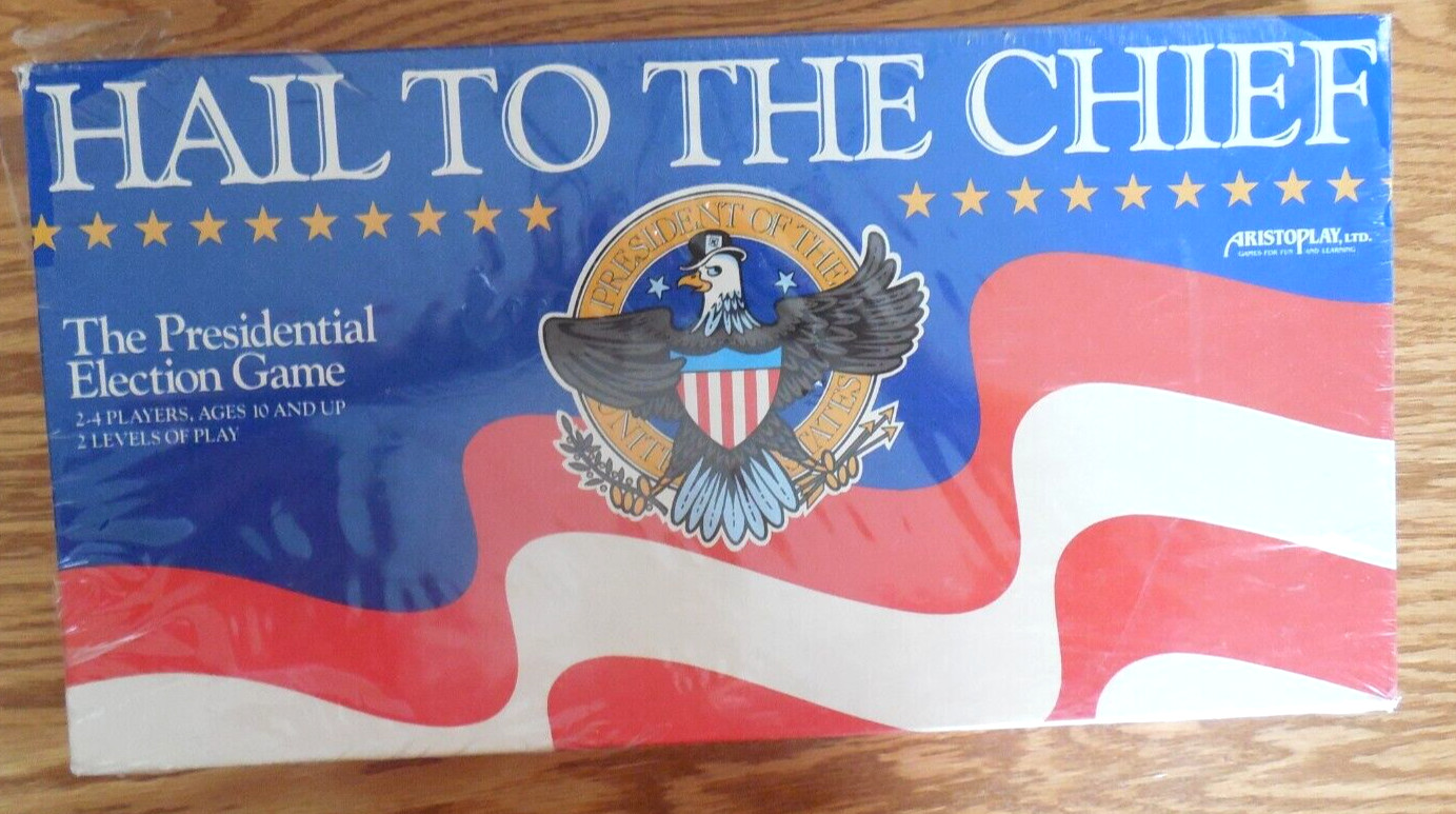 NEW/SEALED Vntg 1987 Aristoplay “Hail to the Chief” Presidential Election Game