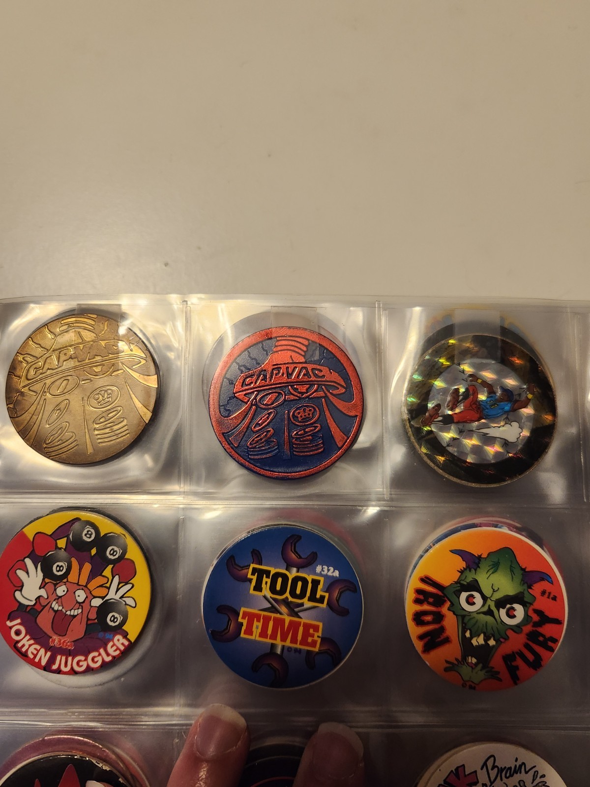 Vintage 90’s Pogs Lot Binder 600+, 3D Mirage Slammer, Pages, Travel Cans, Boxes