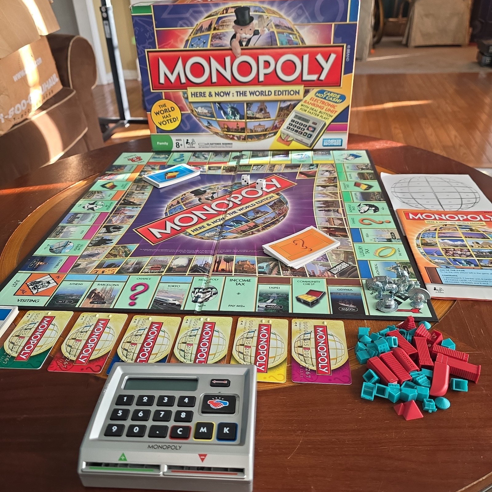 Monopoly Here and Now World Edition COMPLETE Unit Works Parker Brothers 2008