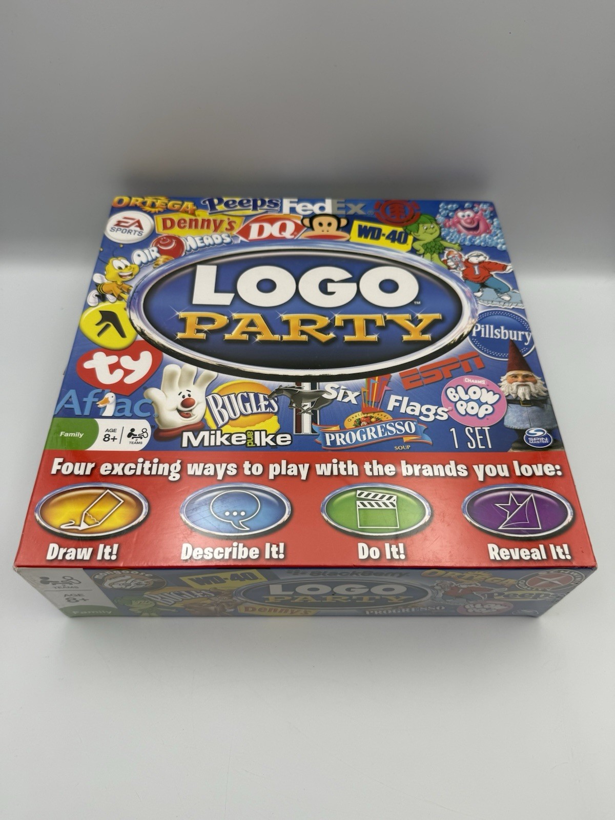 Spin Master Logo Party Brands Trivia Game, Team Play, 2+ Players, Ages 8+
