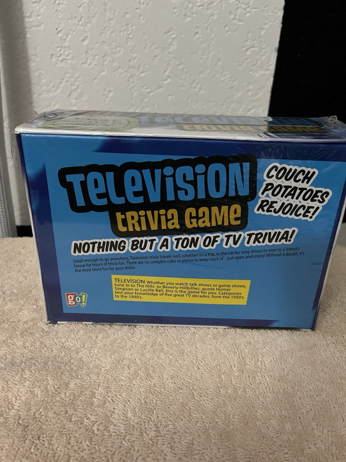 Television Trivia Game 1950s to 1990s Family Games by Go New /SealedFREESHIP