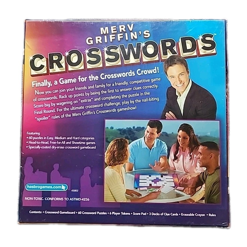 Merv Griffin’s CROSSWORDS Social Wordplay Game — NEW SEALED