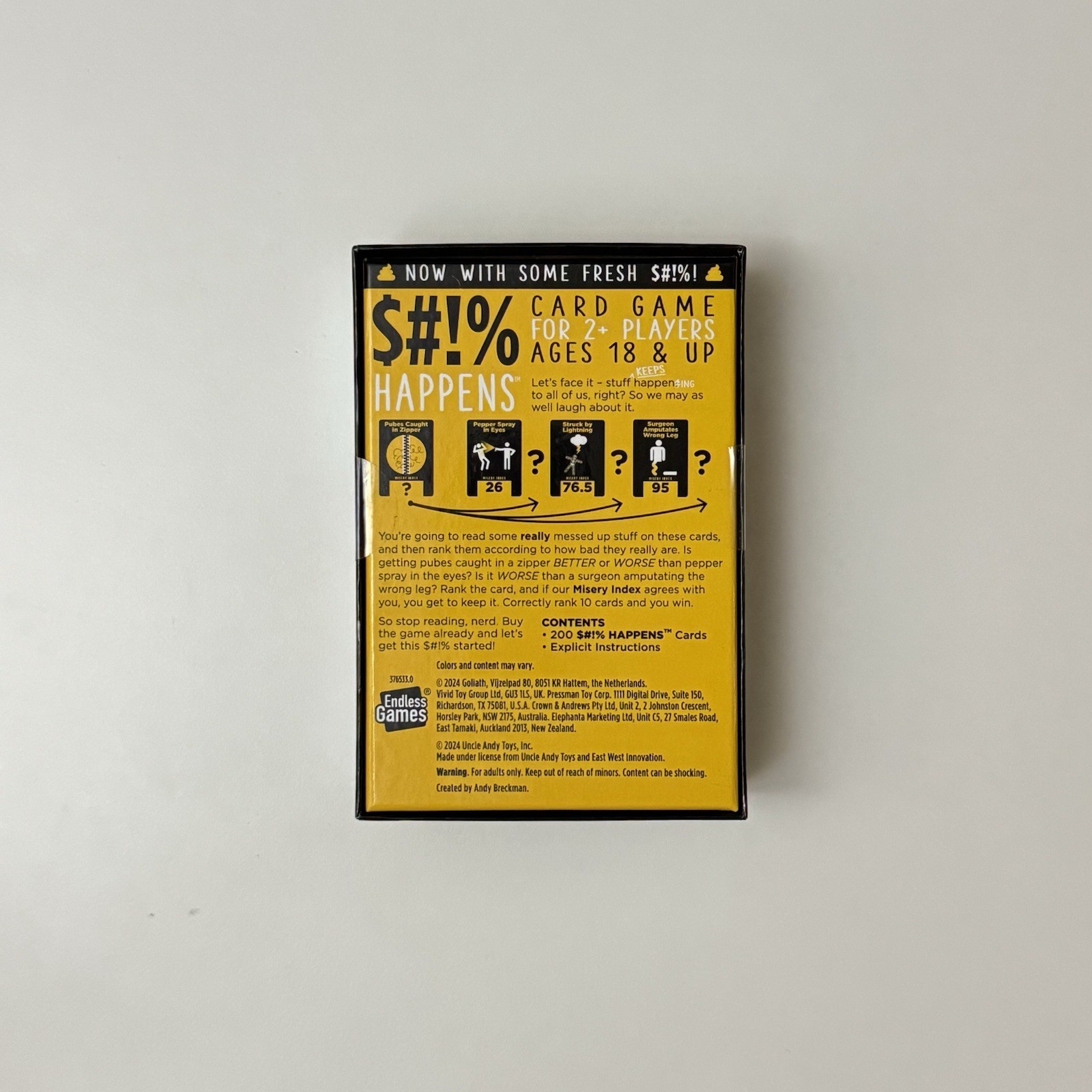 $#!% Happens, Adult card game, party game, brand new, never played