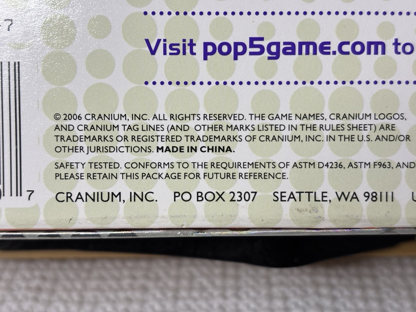 Cranium Pop 5 Adult Pop Culture Trivia Console Board Game – NEW – Sealed