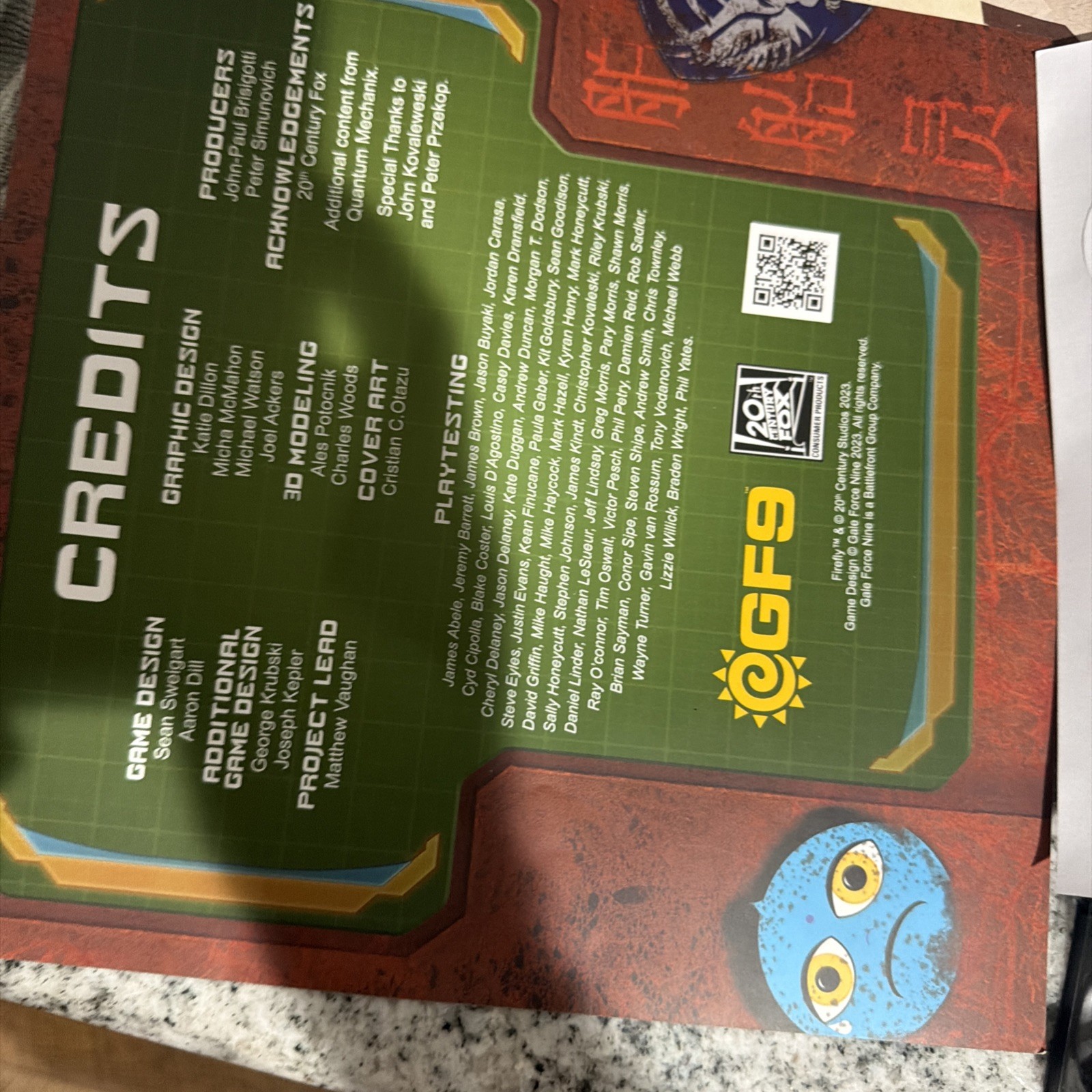 Firefly Board Game 10th Anniversary Collectors Edition