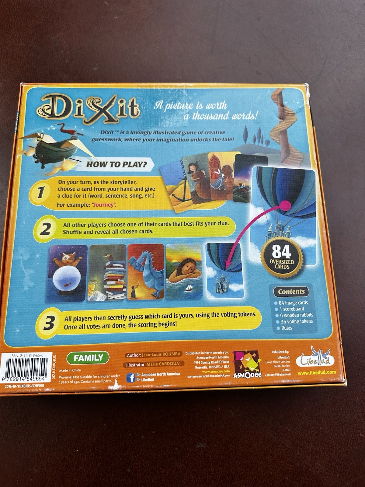 Dixit Board Game Complete Family Picture Storytelling Game Libellud Asmodee 2016