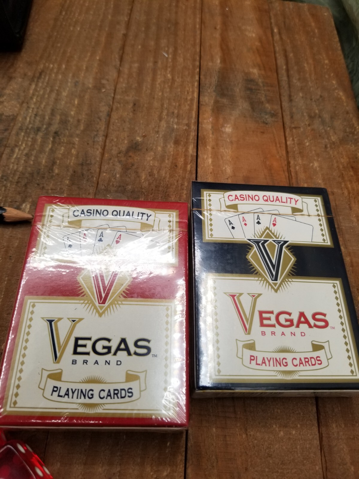 Vintage Duluth Trading Leather Sportsman Game Poker Chips Dice Playing Cards USA