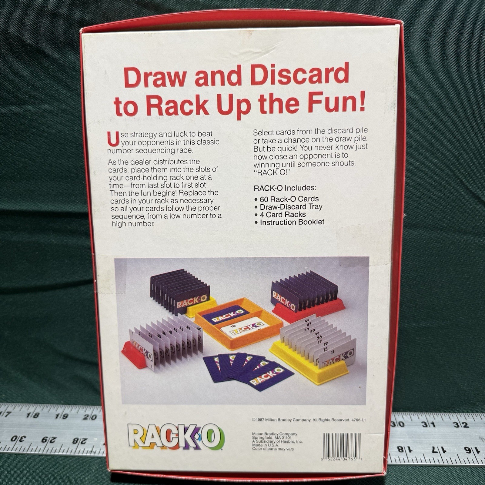 Racko Vintage Milton Bradley Racko Card Game 1987 Complete Family Fun Ships Free
