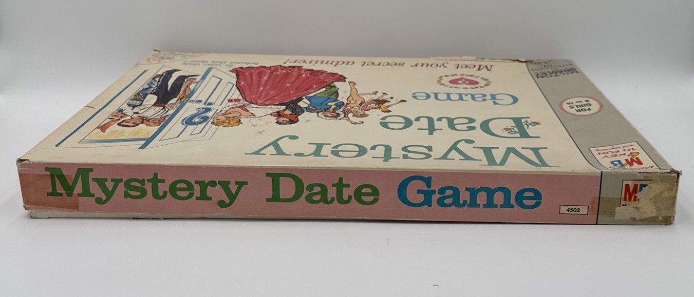 Milton Bradley 1965 Boardgame Mystery Date Game 4502 Complete Box Damage