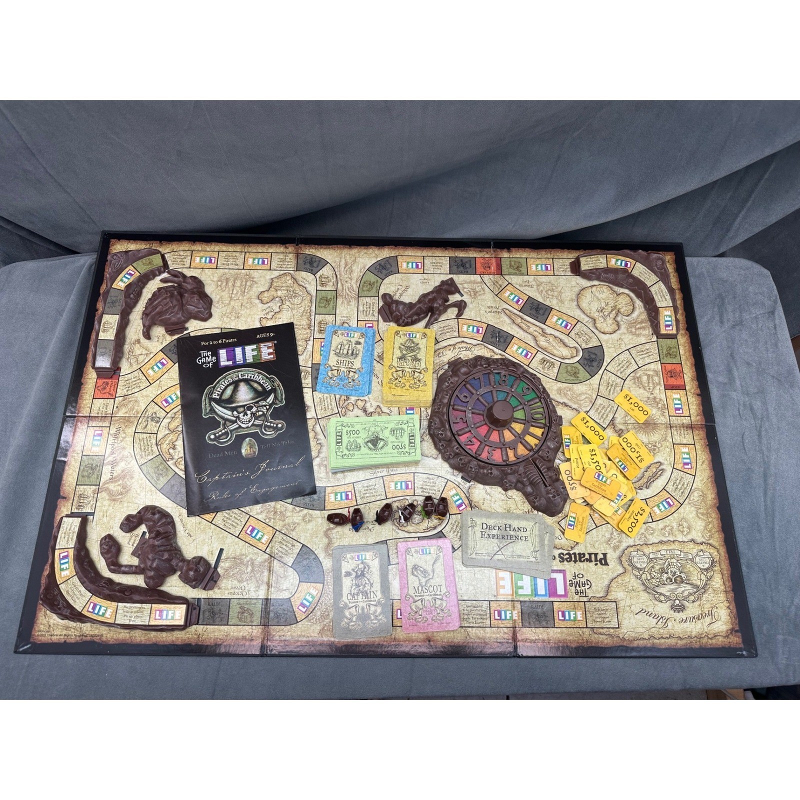 Life Pirates of the Caribbean Edition Board Game Theme Park Collector Tin