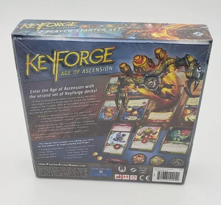 Keyforge Age of Ascension NIB 2 Player Starter Set New Sealed – FREE SHIPPING