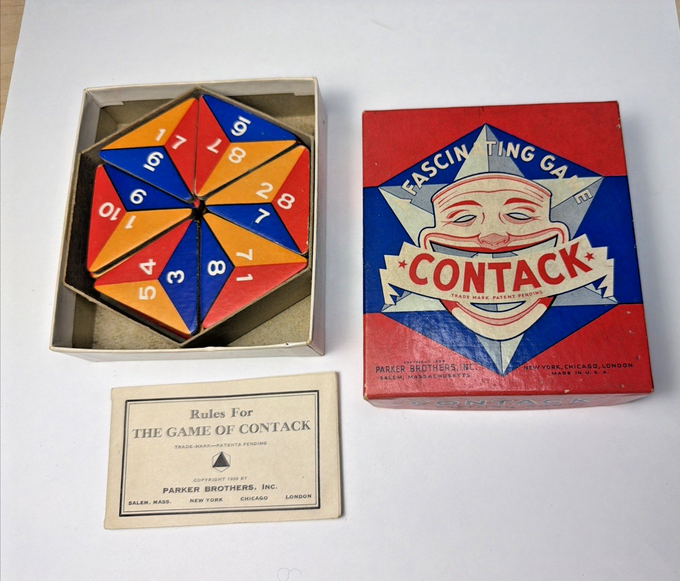 Vintage Parker Brothers Contack game Complete with box and instructions