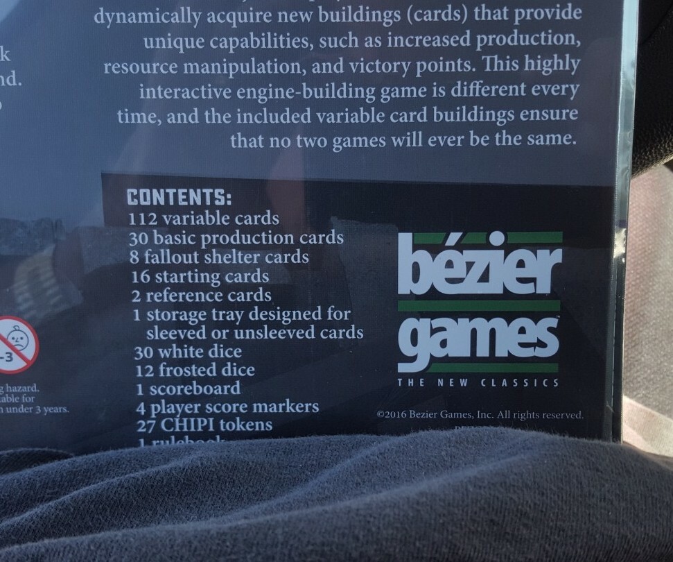 New Bezier Games – COLONY Board Game – FACTORY SEALED –