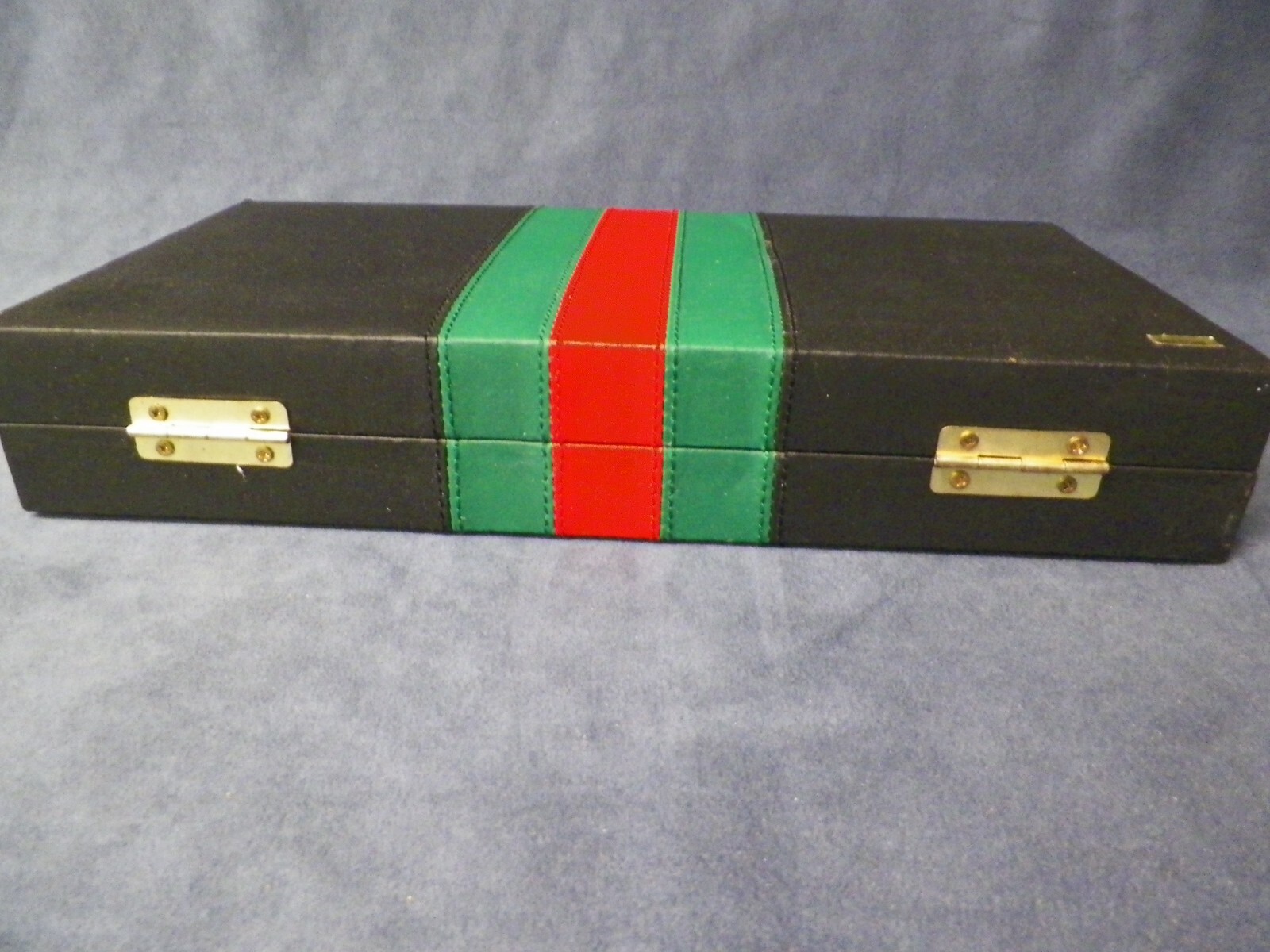 Excalibur Travel 6 n 1 Game Case Chess Checkers Backgammon Cribbage Dominos