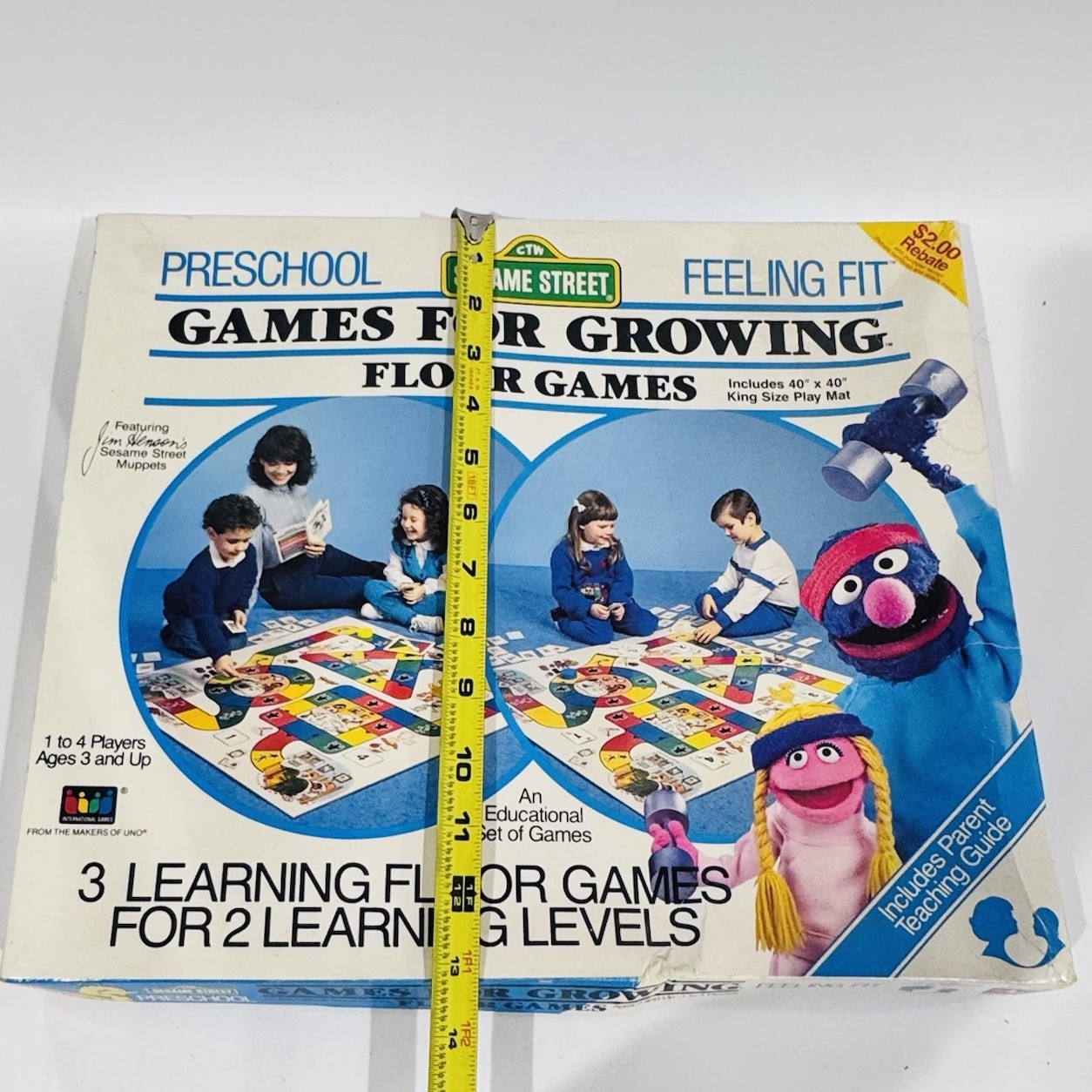 Vintage Sesame Street Games For Growing Feeling Fit Floor Games Complete EUC