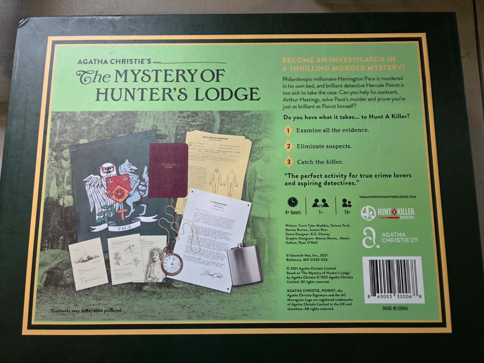 Hunt A Killer Game – Agatha Christie’s The Mystery of Hunter’s Lodge – Complete