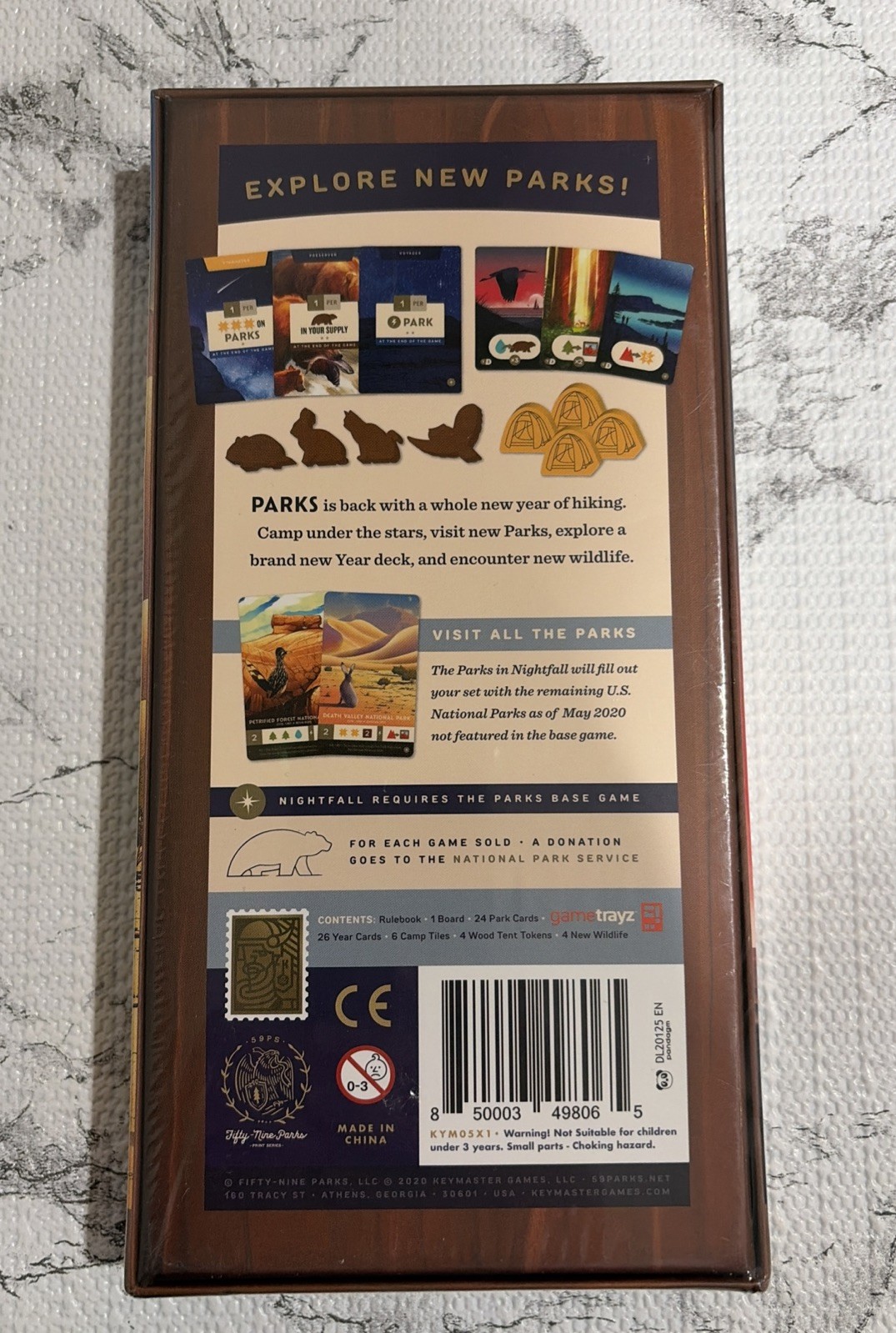 Keymaster Games – Parks: Nightfall Board Game Expansion (2021) – NEW Sealed