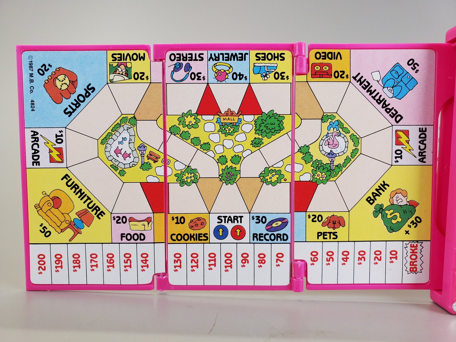 Vintage 1987 Milton Bradley FLIPSIDERS Mall Madness Complete w/ Cardback