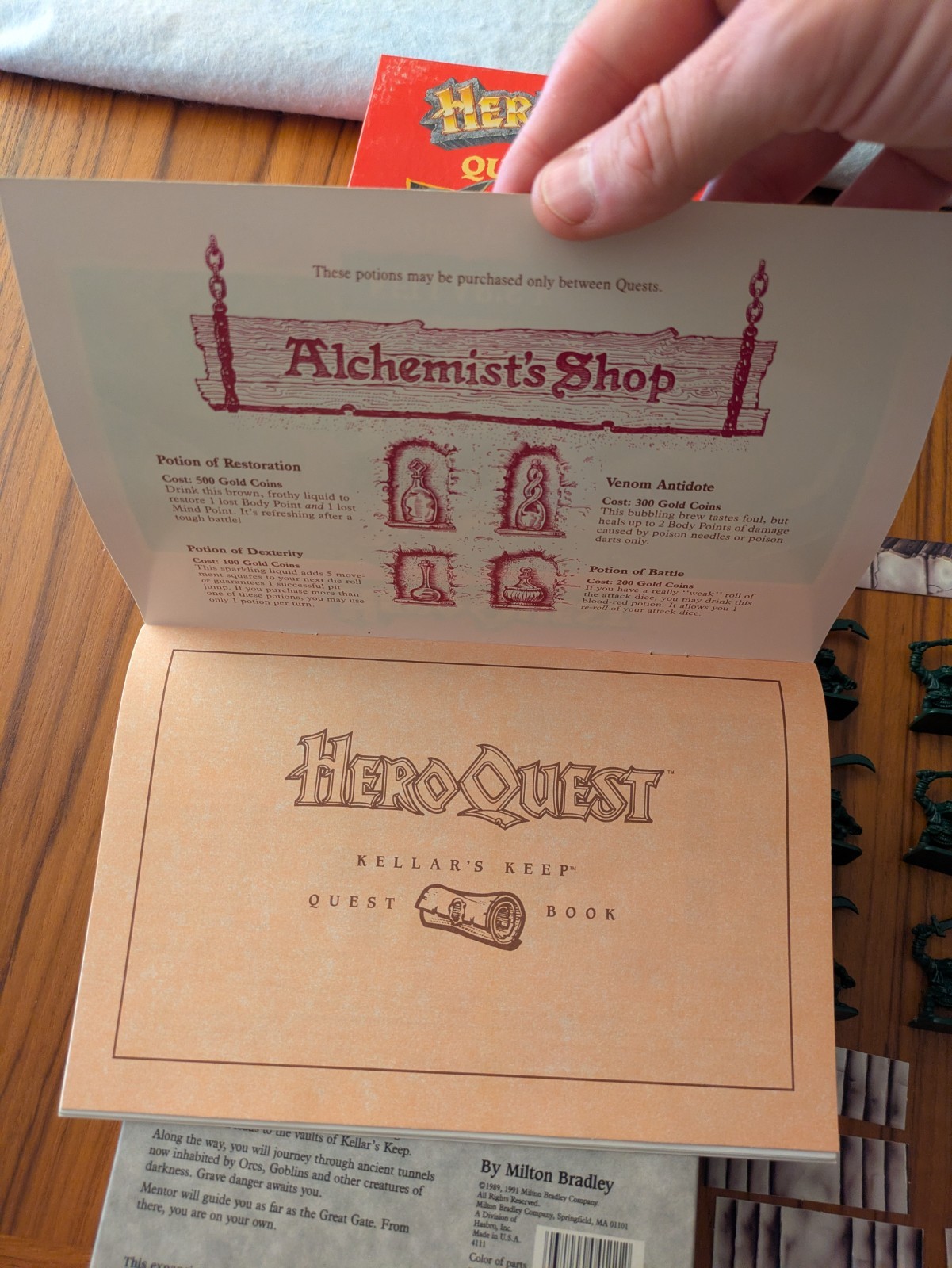 1991 Hero Quest – Kellar’s Keep – Quest Pack – COMPLETE