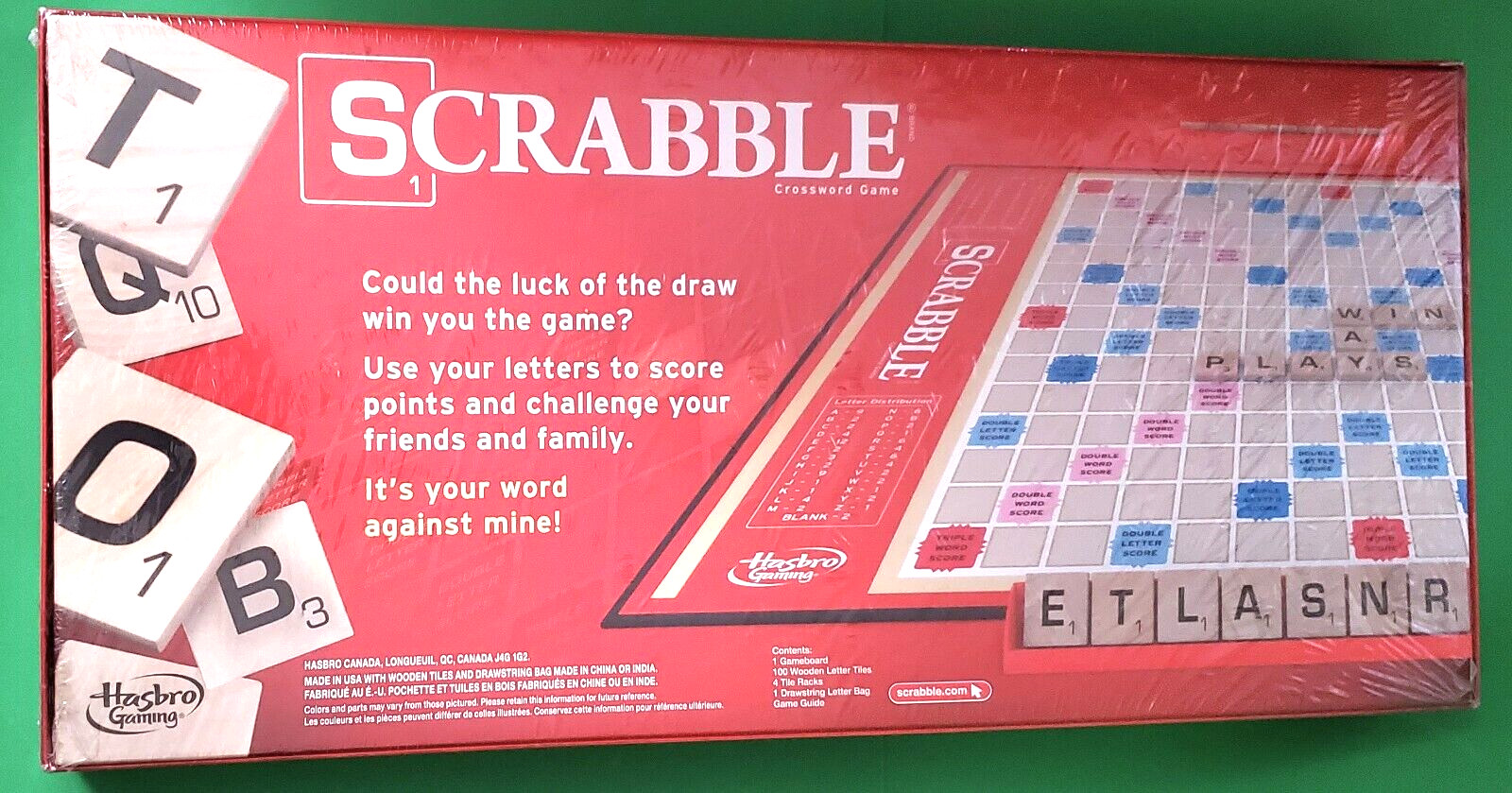NEW Hasbro Scrabble Board Game SEALED (2013) Ages 8+