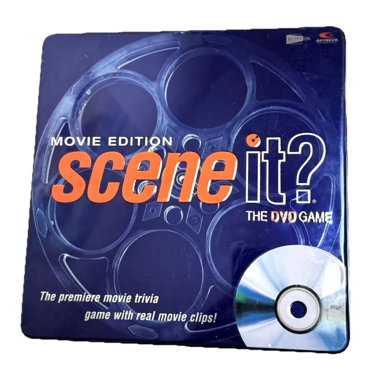 Scene It? Movie Edition The DVD Game 2004 With Deluxe Sequel Pack Tin Party Game