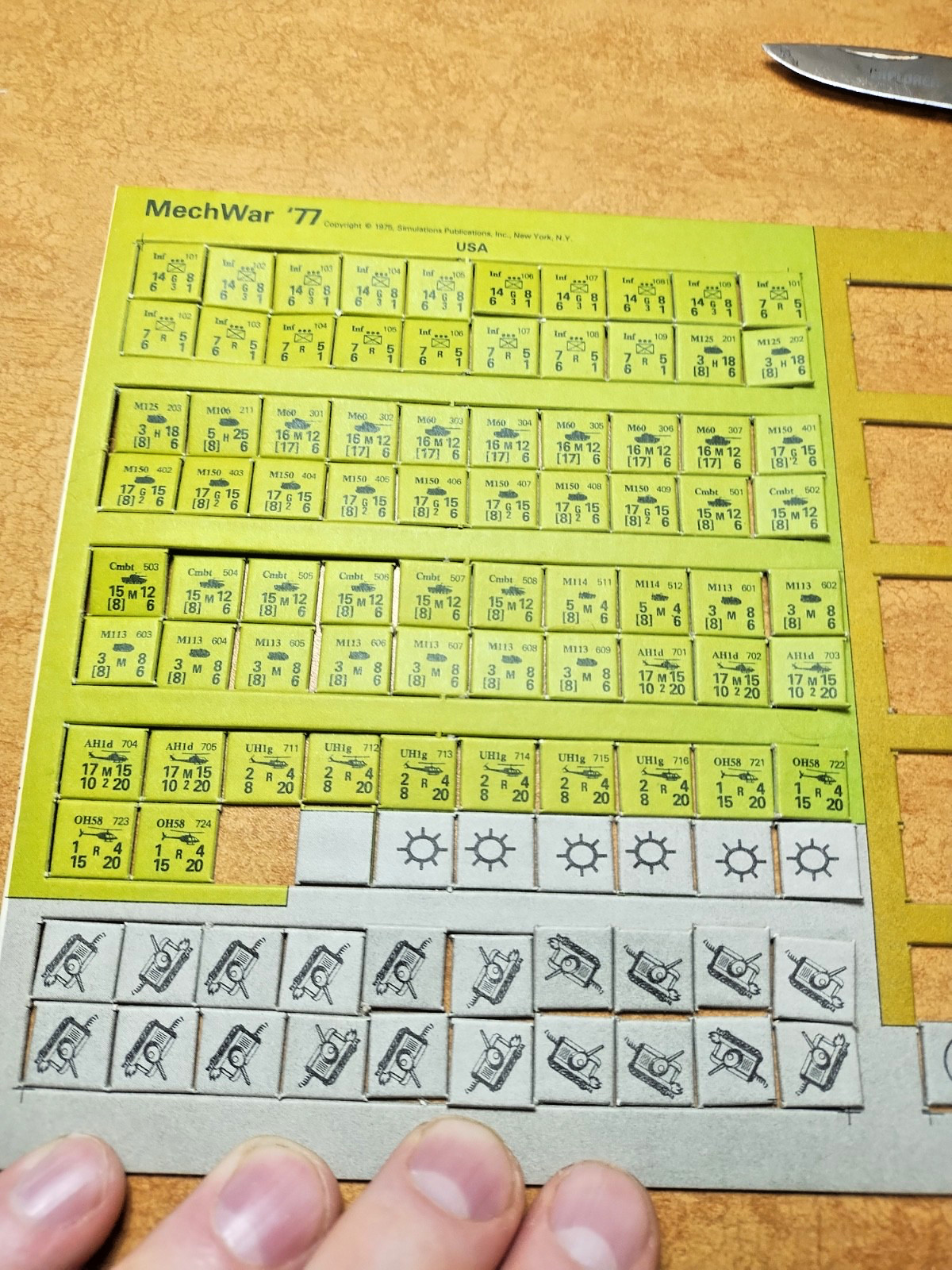 MechWar ’77 Designer’s Edition Wargame SPI 1975 Tactical Armored Combat 1970s