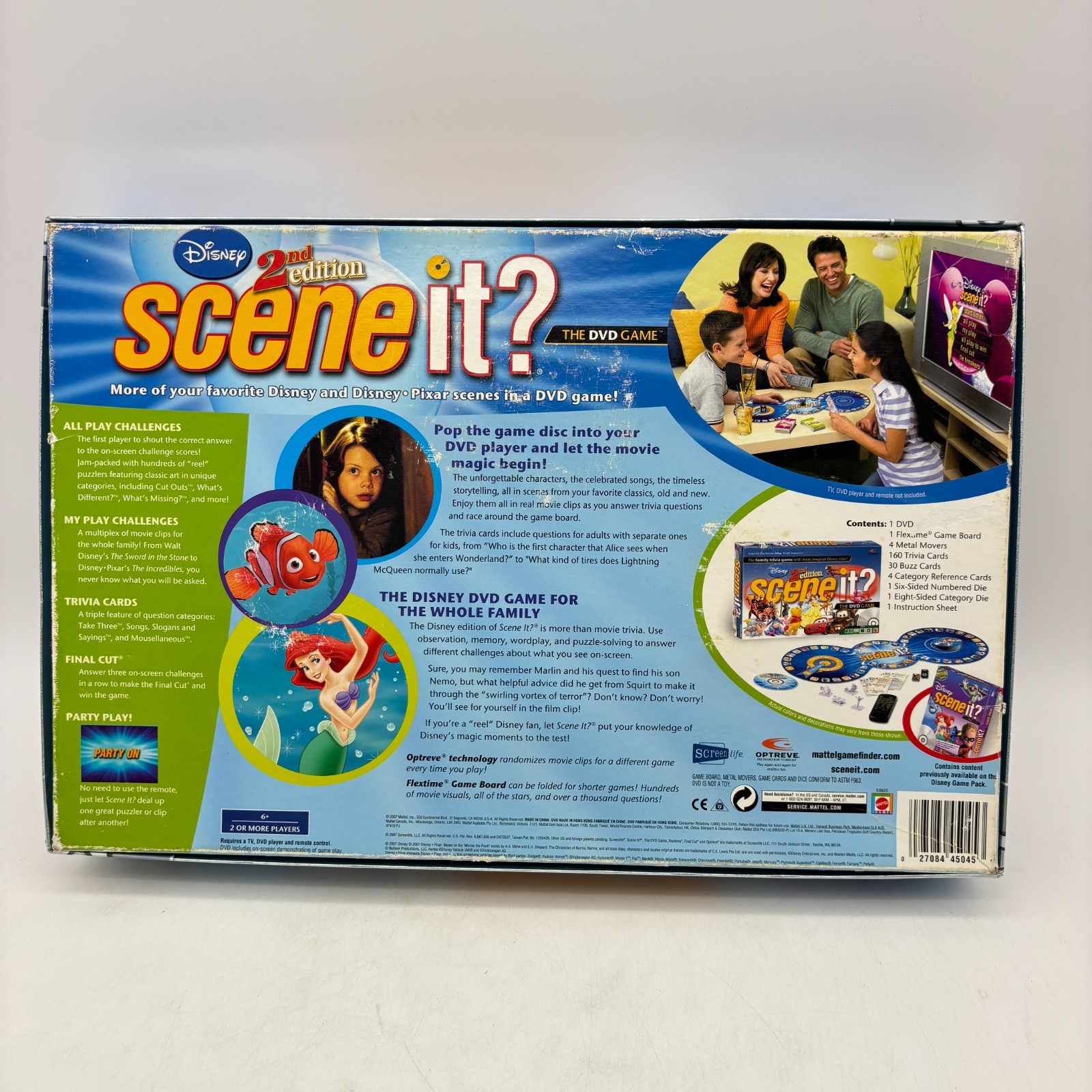 Disney Scene It DVD Game 2nd Edition COMPLETE ScreenLife 2007 Movies Trivia