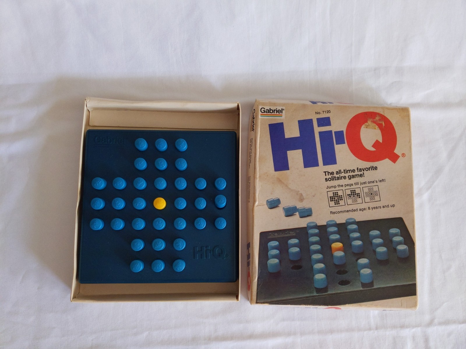 Vintage Gabriel HI Q 7120 Solitaire Peg Game 1978 Complete Favorite Travel Games