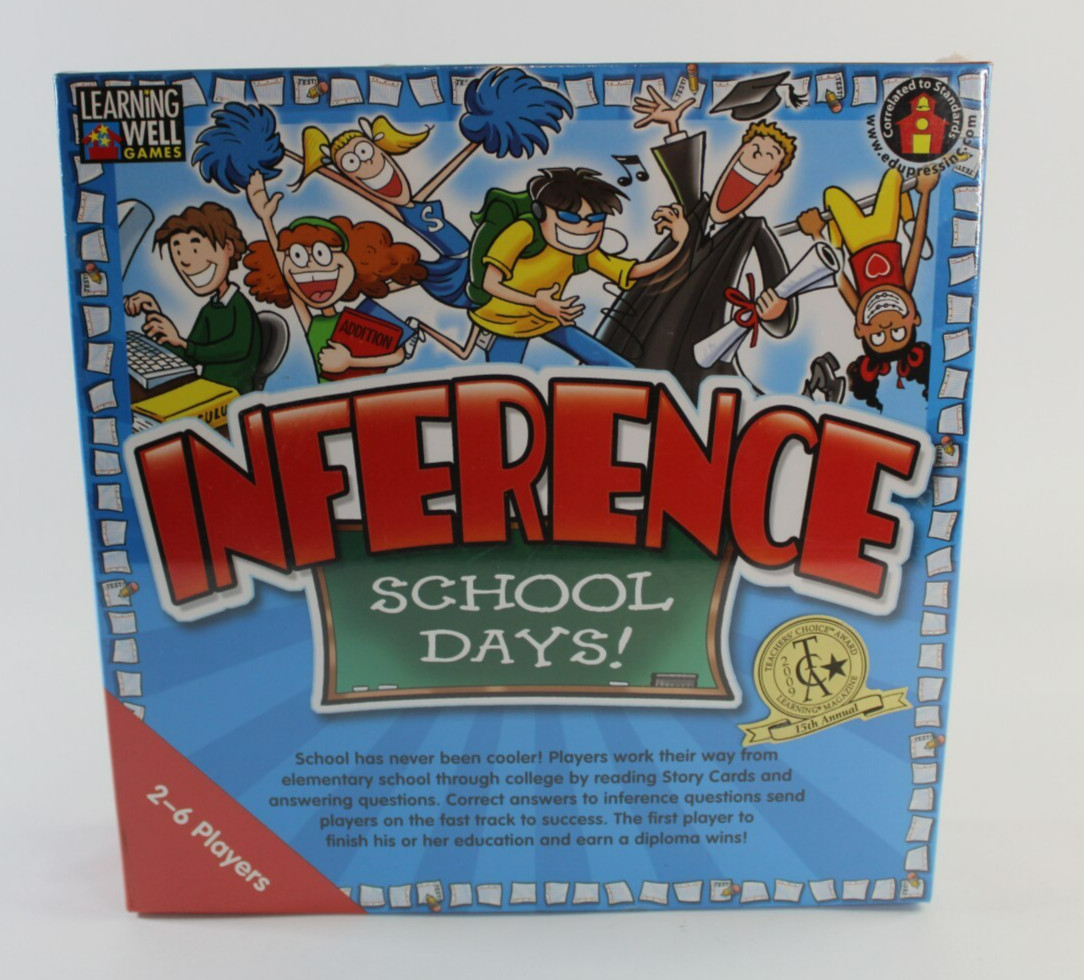 Inference School Days Board Game Learning Well Reading Skills RL 5.0-6.5 NEW