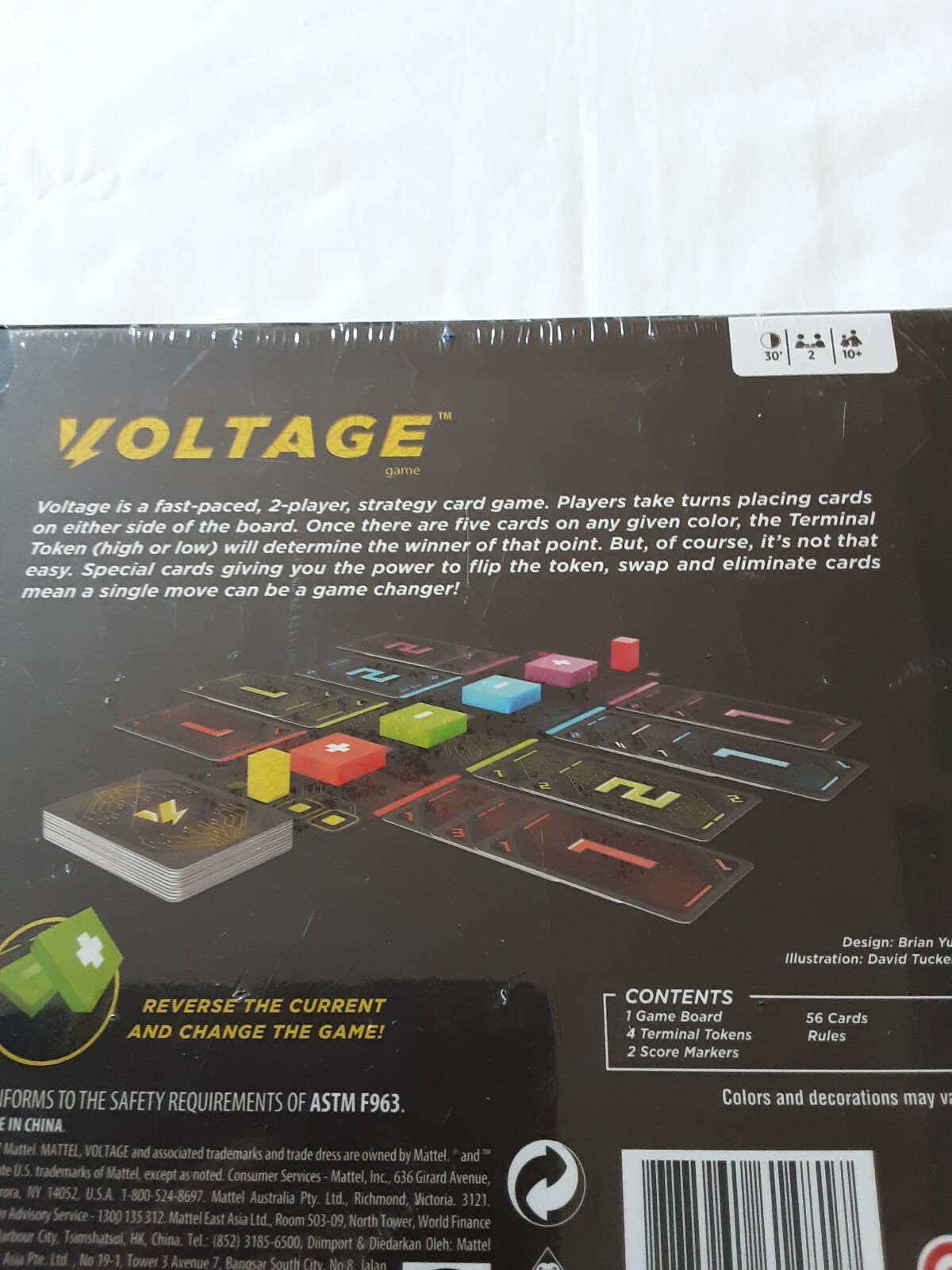 Mattel Voltage 2 Player Fast Paced Strategy Card Game BRAND NEW IN BOX!