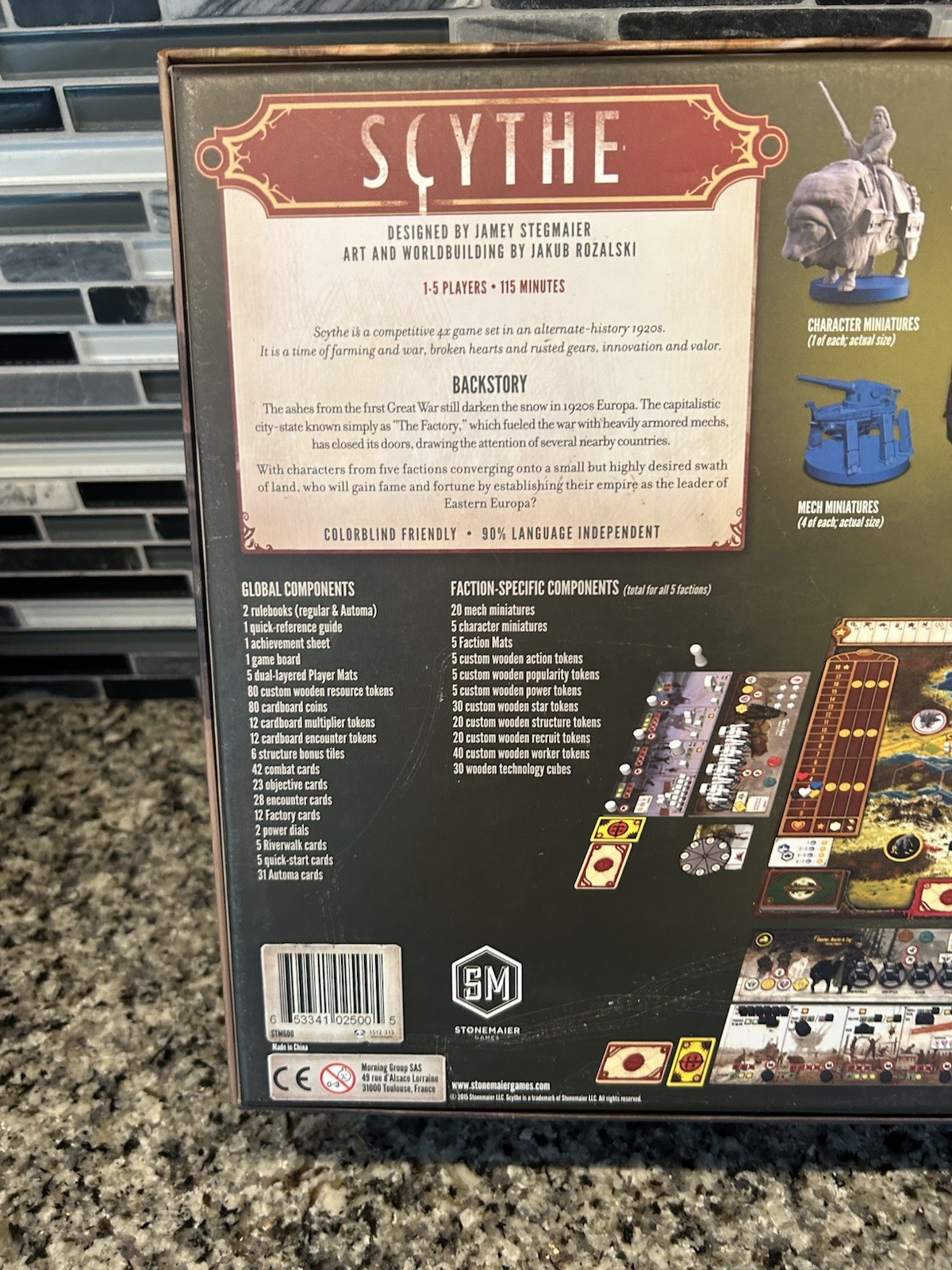 SCYTHE Board Game Stonemaier Games STM600 Unpunched Complete
