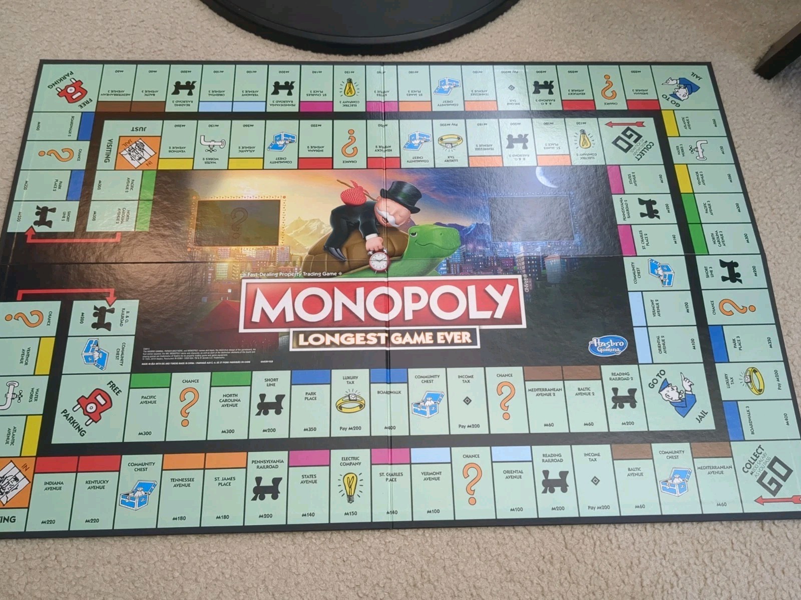 Hasbro E8915000 Monopoly Longest Game Ever Edition Complete! Never Played!