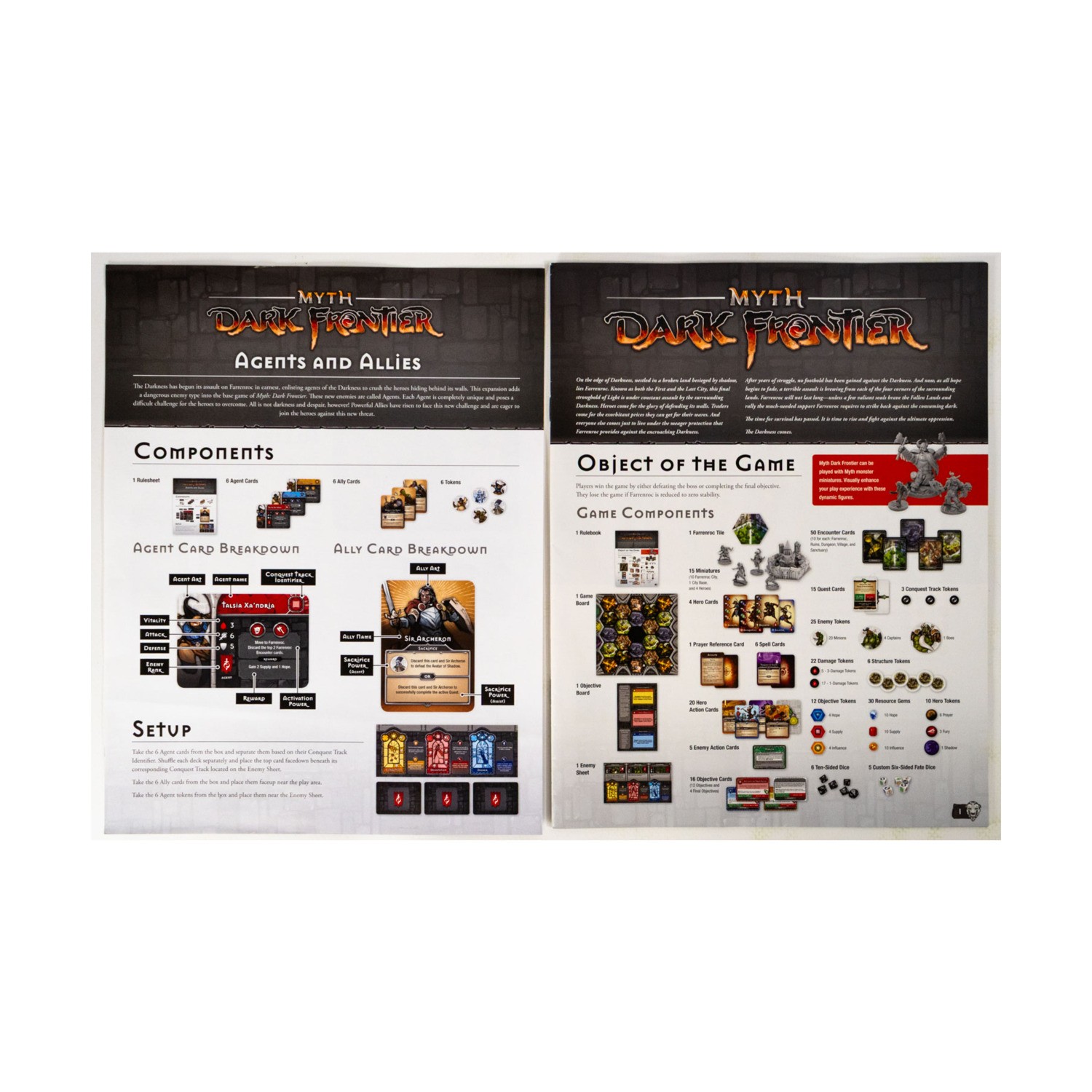Megacon Boardgame Dark Frontier – Rules Only! VG+