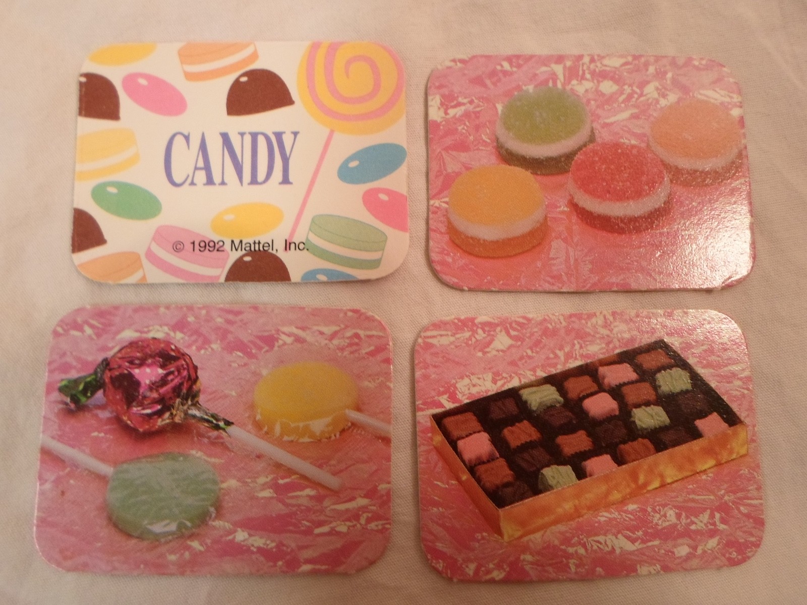 *Replacement Parts* Barbie Dream Date Board Game 1992 *Lot of 4 Candy Gift Card*