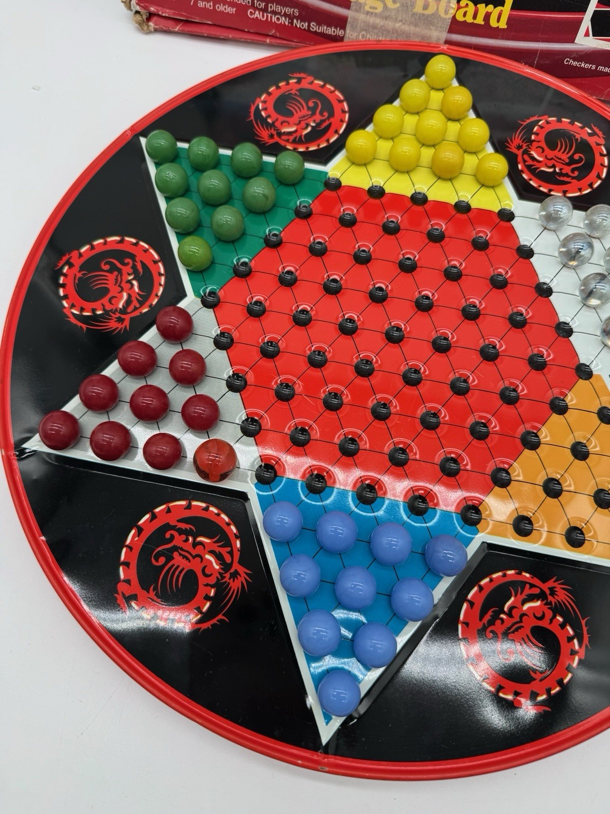 VINTAGE Ohio Art No. 537 Combination Chinese Checkers Regular Checkers Game READ