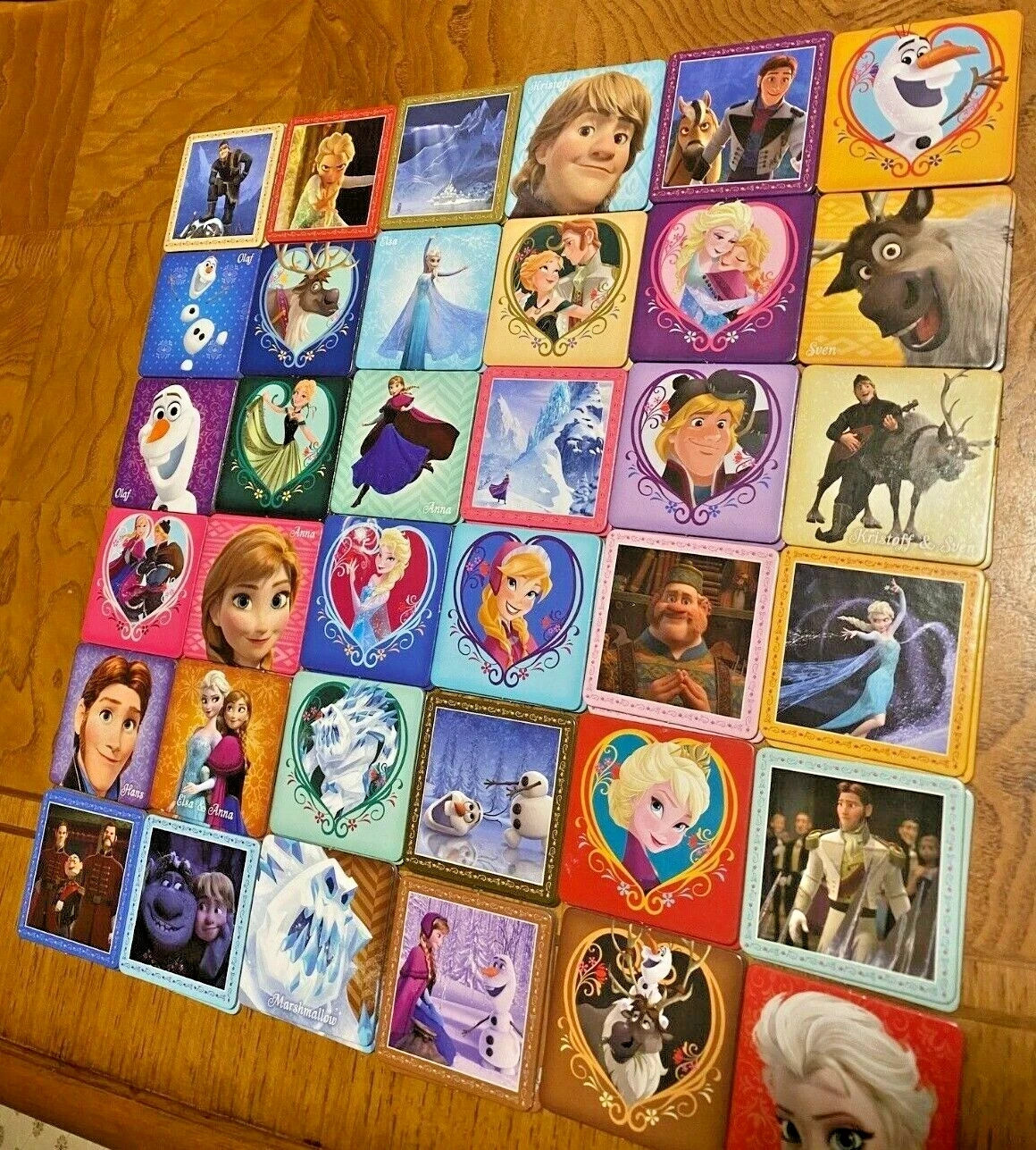 LN Disney FROZEN Anna Elsa Olaf Complete Memory Card Game Matching (NO BOX)