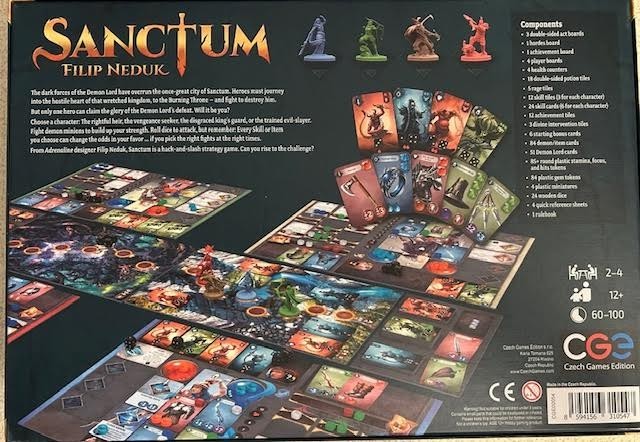 Sanctum COMPLETE OPEN BOX board game by Czech Games Edition